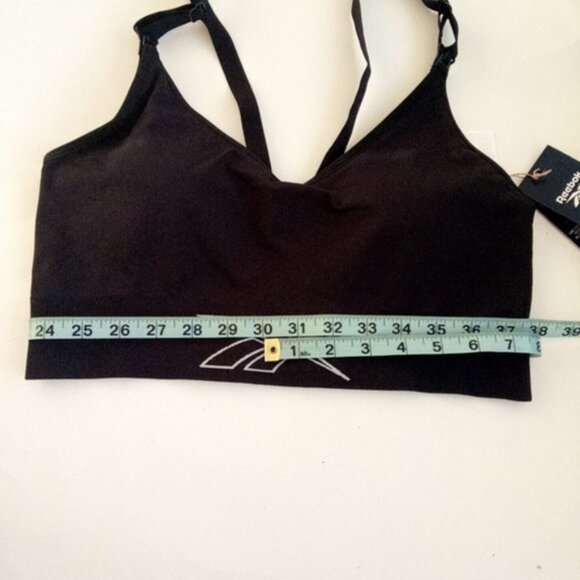Reebok Studio Maternity Nursing Sports Bra Medium Support Removable Pad Black XL - Picture 8 of 15